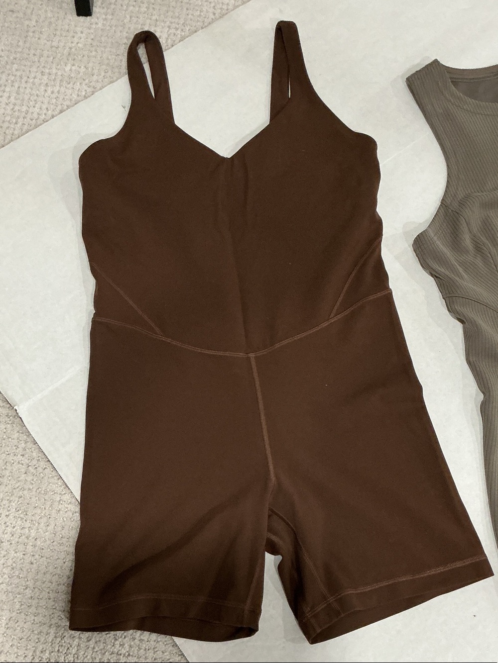 lululemon athletica Brown and Olive Women’s Bodysuit and Tank Dress Set SZ 10 - Picture 2 of 10